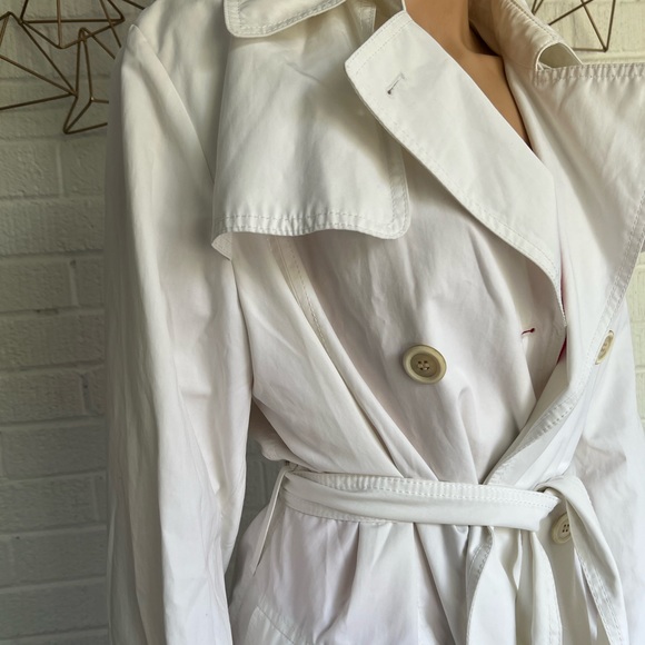 Hugo Boss Jackets & Blazers - Hugo Boss Size Size UK 12 White Trench Coat